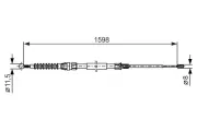 Seilzug, Feststellbremse BOSCH 1 987 482 379