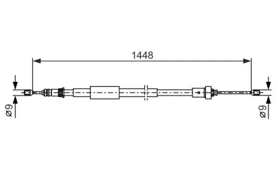 Seilzug, Feststellbremse BOSCH 1 987 482 386 Bild Seilzug, Feststellbremse BOSCH 1 987 482 386