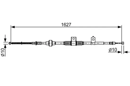 Seilzug, Feststellbremse hinten rechts BOSCH 1 987 482 518 Bild Seilzug, Feststellbremse hinten rechts BOSCH 1 987 482 518