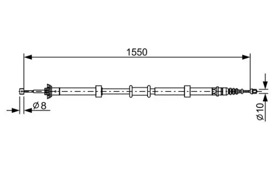 Seilzug, Feststellbremse BOSCH 1 987 482 527 Bild Seilzug, Feststellbremse BOSCH 1 987 482 527