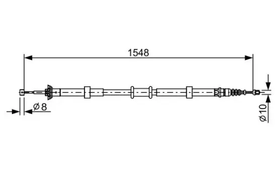 Seilzug, Feststellbremse BOSCH 1 987 482 528 Bild Seilzug, Feststellbremse BOSCH 1 987 482 528