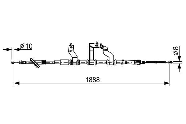 Seilzug, Feststellbremse BOSCH 1 987 482 532