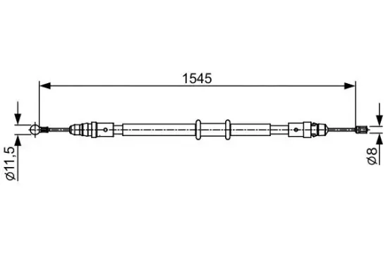 Seilzug, Feststellbremse BOSCH 1 987 482 551 Bild Seilzug, Feststellbremse BOSCH 1 987 482 551