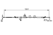 Seilzug, Feststellbremse BOSCH 1 987 482 568