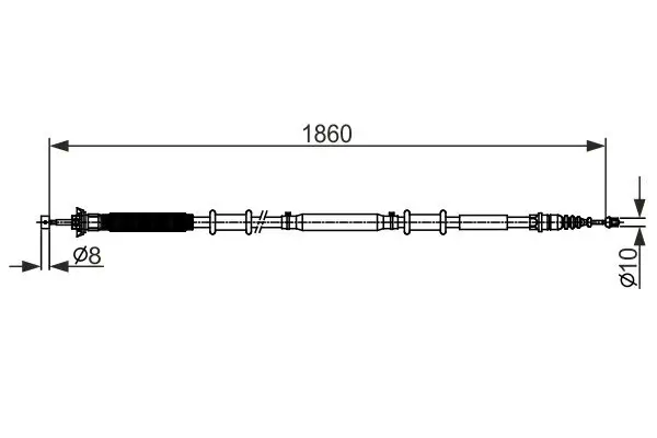 Seilzug, Feststellbremse BOSCH 1 987 482 579