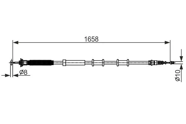 Seilzug, Feststellbremse BOSCH 1 987 482 581