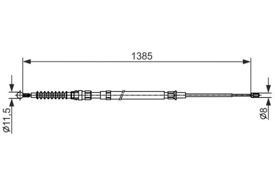 Seilzug, Feststellbremse BOSCH 1 987 482 584 Bild Seilzug, Feststellbremse BOSCH 1 987 482 584