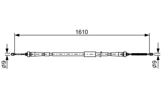 Seilzug, Feststellbremse BOSCH 1 987 482 636 Bild Seilzug, Feststellbremse BOSCH 1 987 482 636