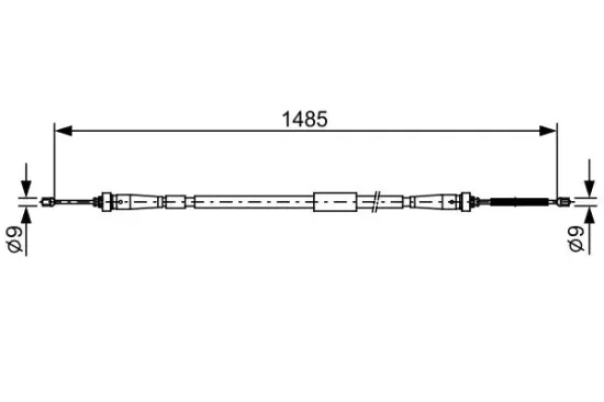 Seilzug, Feststellbremse BOSCH 1 987 482 637 Bild Seilzug, Feststellbremse BOSCH 1 987 482 637