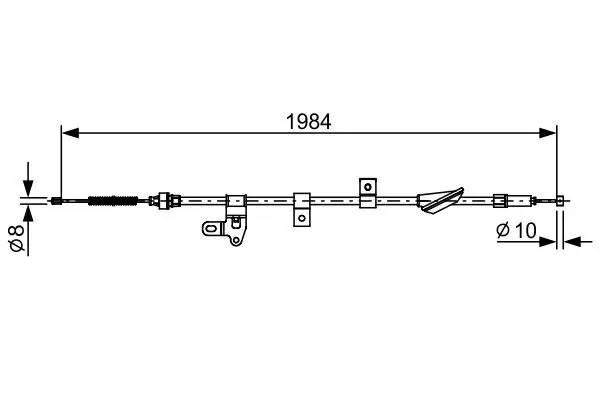 Seilzug, Feststellbremse BOSCH 1 987 482 650