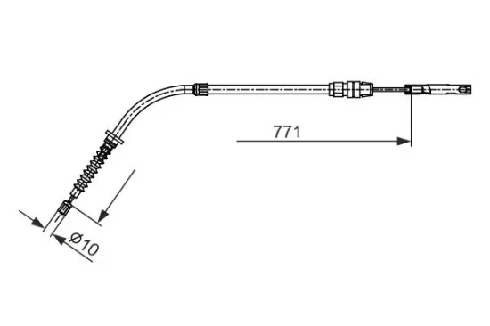 Seilzug, Feststellbremse BOSCH 1 987 482 658 Bild Seilzug, Feststellbremse BOSCH 1 987 482 658