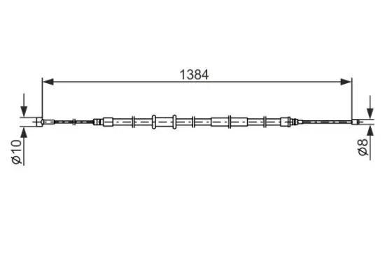 Seilzug, Feststellbremse hinten hinten hinten links hinten rechts BOSCH 1 987 482 718 Bild Seilzug, Feststellbremse hinten hinten hinten links hinten rechts BOSCH 1 987 482 718