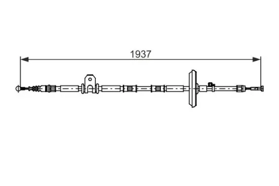 Seilzug, Feststellbremse BOSCH 1 987 482 725 Bild Seilzug, Feststellbremse BOSCH 1 987 482 725