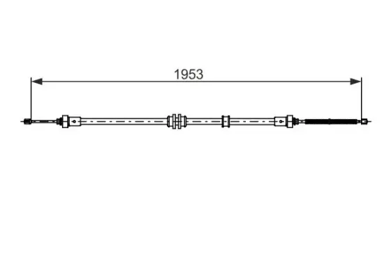 Seilzug, Feststellbremse hinten links hinten rechts BOSCH 1 987 482 732 Bild Seilzug, Feststellbremse hinten links hinten rechts BOSCH 1 987 482 732