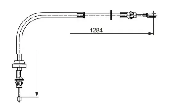 Seilzug, Feststellbremse BOSCH 1 987 482 756 Bild Seilzug, Feststellbremse BOSCH 1 987 482 756
