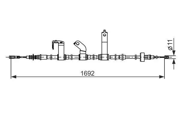 Seilzug, Feststellbremse BOSCH 1 987 482 841