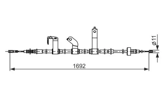 Seilzug, Feststellbremse BOSCH 1 987 482 841 Bild Seilzug, Feststellbremse BOSCH 1 987 482 841