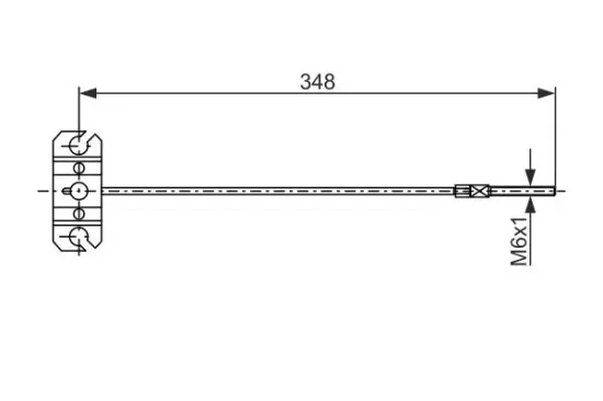 Seilzug, Feststellbremse BOSCH 1 987 482 856 Bild Seilzug, Feststellbremse BOSCH 1 987 482 856