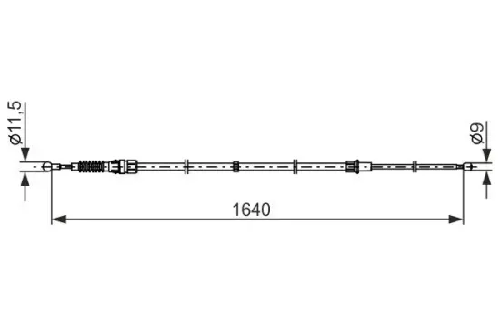 Seilzug, Feststellbremse BOSCH 1 987 482 861 Bild Seilzug, Feststellbremse BOSCH 1 987 482 861