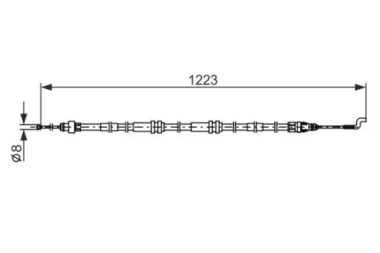 Seilzug, Feststellbremse hinten hinten hinten links hinten rechts BOSCH 1 987 482 862 Bild Seilzug, Feststellbremse hinten hinten hinten links hinten rechts BOSCH 1 987 482 862