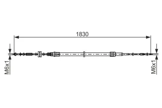 Seilzug, Feststellbremse BOSCH 1 987 482 863 Bild Seilzug, Feststellbremse BOSCH 1 987 482 863