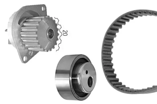 Wasserpumpe + Zahnriemensatz BOSCH 1 987 948 898 Bild Wasserpumpe + Zahnriemensatz BOSCH 1 987 948 898