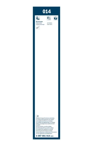 Wischblatt vorne BOSCH 3 397 001 014 Bild Wischblatt vorne BOSCH 3 397 001 014