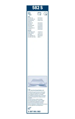 Wischblatt BOSCH 3 397 001 582 Bild Wischblatt BOSCH 3 397 001 582