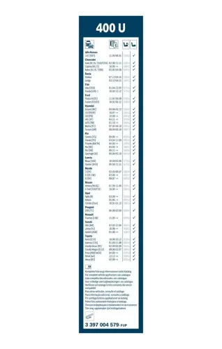 Wischblatt BOSCH 3 397 004 579 Bild Wischblatt BOSCH 3 397 004 579