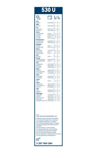 Wischblatt BOSCH 3 397 004 584 Bild Wischblatt BOSCH 3 397 004 584