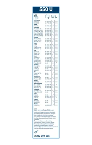 Wischblatt BOSCH 3 397 004 585 Bild Wischblatt BOSCH 3 397 004 585