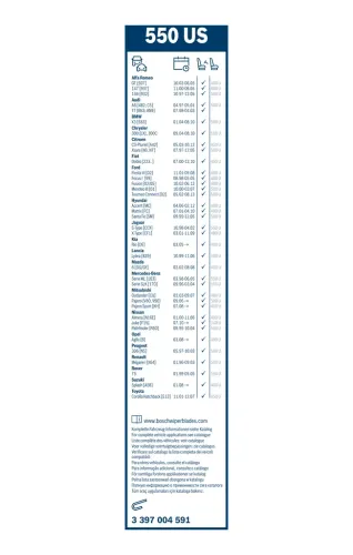 Wischblatt BOSCH 3 397 004 591 Bild Wischblatt BOSCH 3 397 004 591