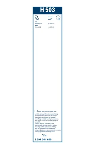 Wischblatt hinten BOSCH 3 397 004 660 Bild Wischblatt hinten BOSCH 3 397 004 660