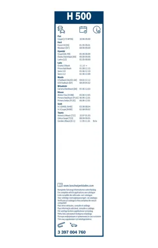 Wischblatt BOSCH 3 397 004 760 Bild Wischblatt BOSCH 3 397 004 760
