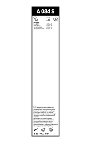 Wischblatt vorne BOSCH 3 397 007 084 Bild Wischblatt vorne BOSCH 3 397 007 084