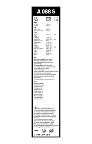 Wischblatt BOSCH 3 397 007 088 Bild Wischblatt BOSCH 3 397 007 088