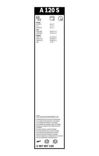 Wischblatt vorne BOSCH 3 397 007 120 Bild Wischblatt vorne BOSCH 3 397 007 120