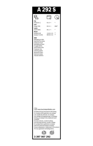 Wischblatt BOSCH 3 397 007 292 Bild Wischblatt BOSCH 3 397 007 292