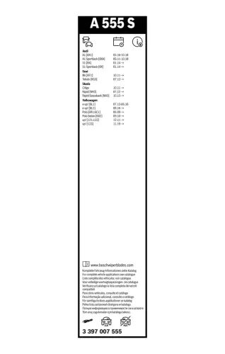 Wischblatt BOSCH 3 397 007 555 Bild Wischblatt BOSCH 3 397 007 555