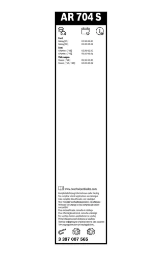 Wischblatt vorne BOSCH 3 397 007 565 Bild Wischblatt vorne BOSCH 3 397 007 565