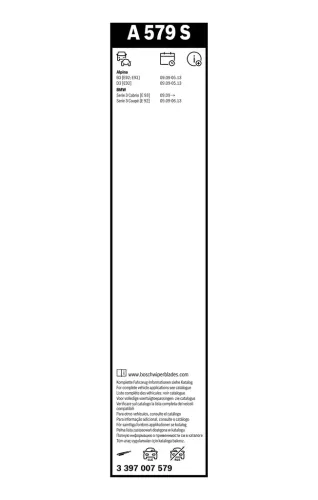 Wischblatt vorne BOSCH 3 397 007 579 Bild Wischblatt vorne BOSCH 3 397 007 579