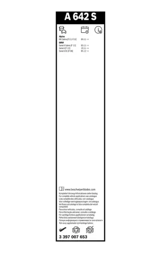 Wischblatt vorne BOSCH 3 397 007 653 Bild Wischblatt vorne BOSCH 3 397 007 653
