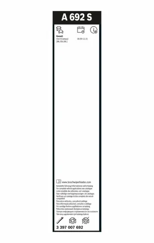 Wischblatt vorne BOSCH 3 397 007 692 Bild Wischblatt vorne BOSCH 3 397 007 692