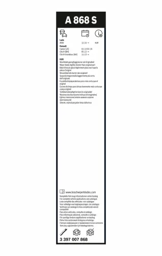 Wischblatt vorne BOSCH 3 397 007 868 Bild Wischblatt vorne BOSCH 3 397 007 868