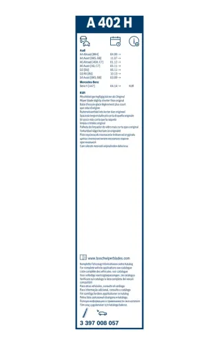 Wischblatt BOSCH 3 397 008 057 Bild Wischblatt BOSCH 3 397 008 057