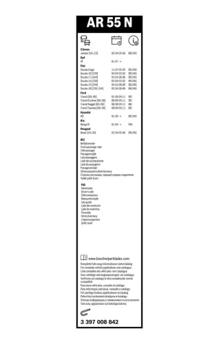Wischblatt BOSCH 3 397 008 842 Bild Wischblatt BOSCH 3 397 008 842