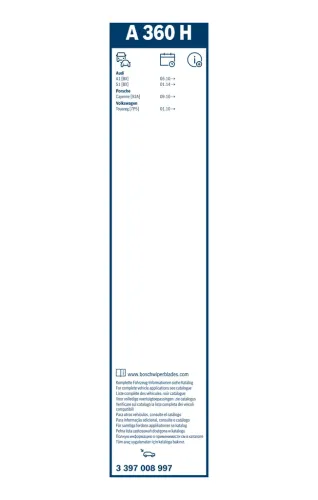 Wischblatt hinten BOSCH 3 397 008 997 Bild Wischblatt hinten BOSCH 3 397 008 997