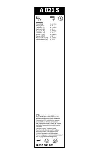 Wischblatt BOSCH 3 397 009 821 Bild Wischblatt BOSCH 3 397 009 821