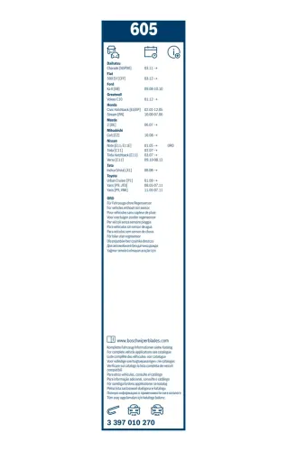 Wischblatt vorne BOSCH 3 397 010 270 Bild Wischblatt vorne BOSCH 3 397 010 270