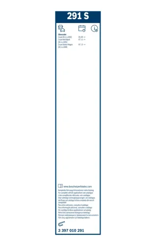 Wischblatt vorne BOSCH 3 397 010 291 Bild Wischblatt vorne BOSCH 3 397 010 291